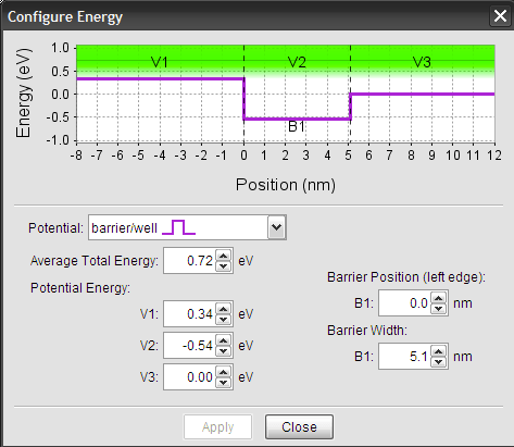 Configure energy