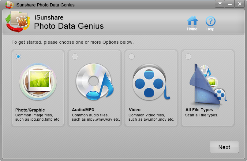 iSunshare Photo Data Genius Screenshoot