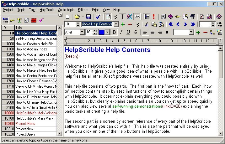 A Help File Sample