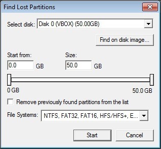 Lost Partitions Finder