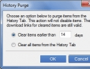 History Purge Window