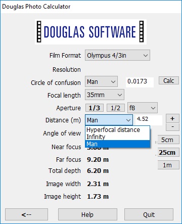 Distance Measurement Type