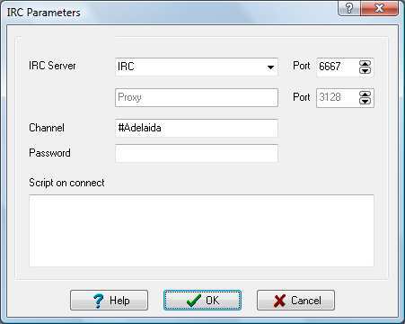 IRC Parameteres.