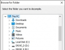 Selecting Folder