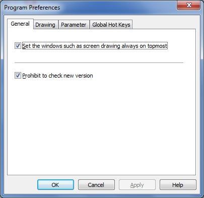 Preferences Window