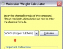 Screenshot of Molecular Weight Calculator