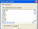 Syntax editor options