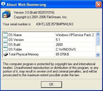 About Web Boomerang
