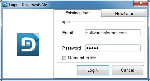 Login window