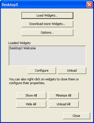 Load Object Window