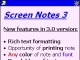 Screen Notes