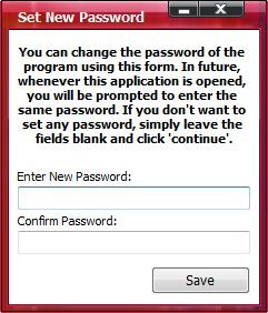 Set new password