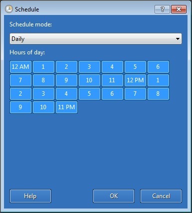 Schedule Window