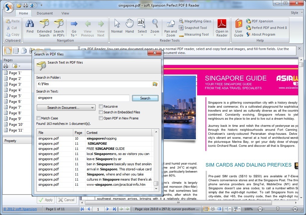 Search in PDF Files