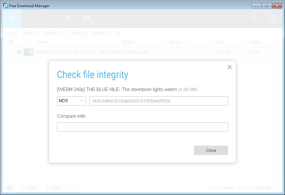 Check File Integrity
