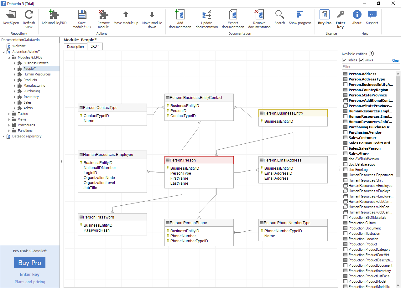 Easily create diagrams for quick look of your database