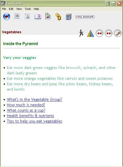 Vegetables information