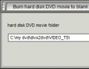 Hard Disk DVD to Blank Disc Window