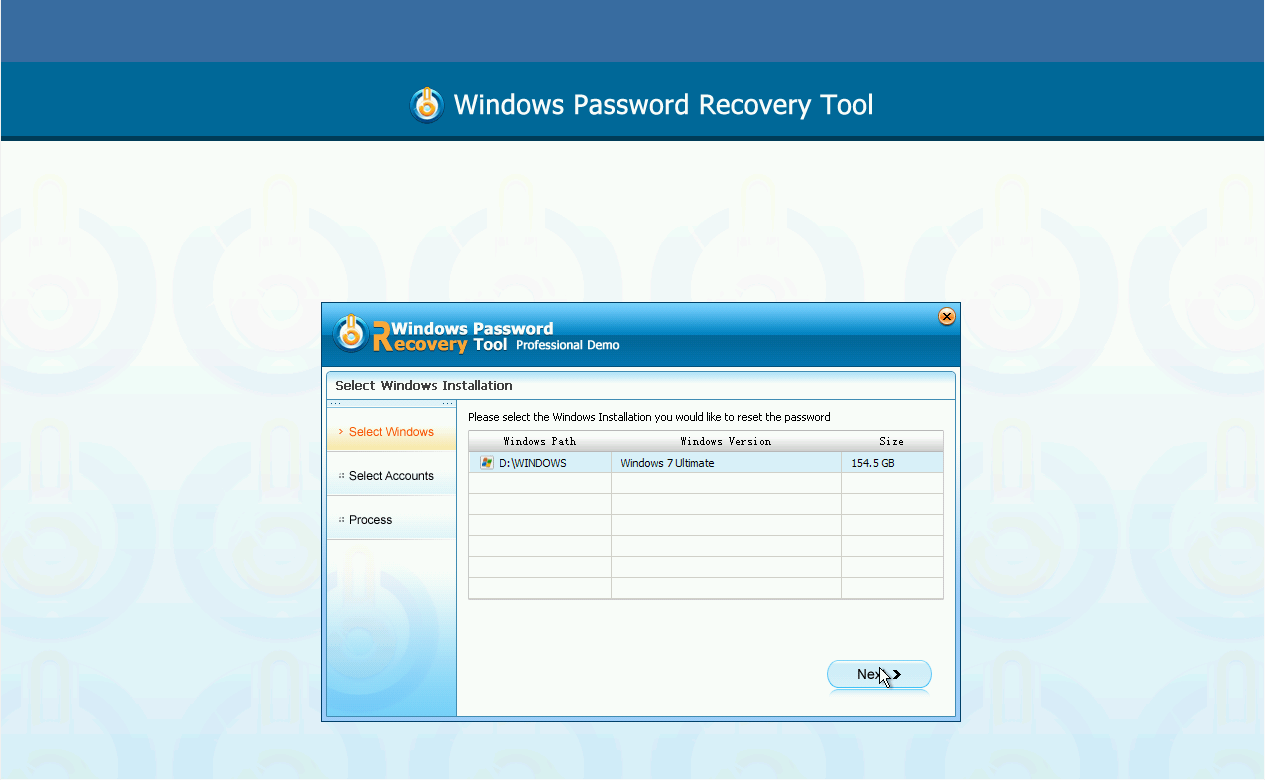 Select Windows version