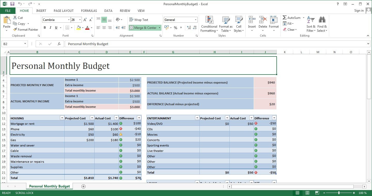 Sample Excel Sheet
