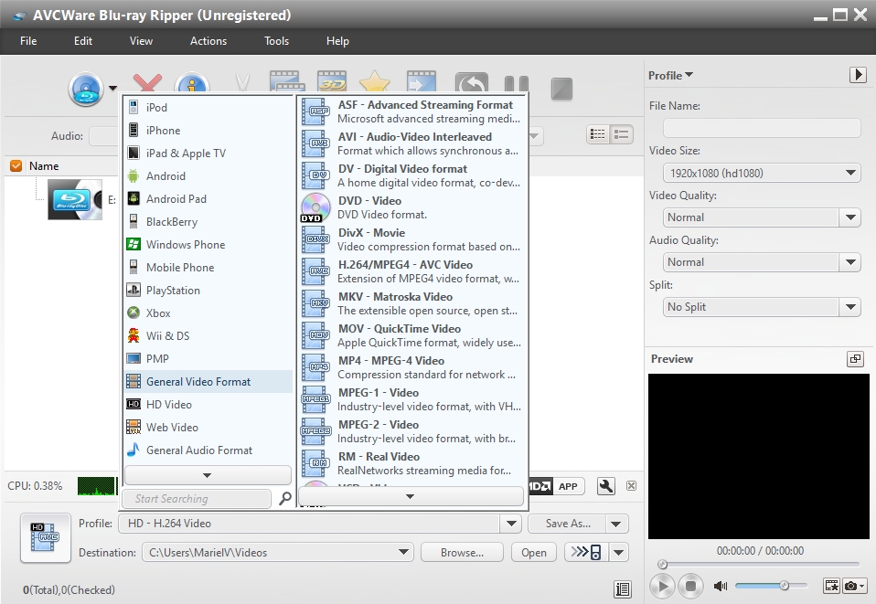 Output Profiles