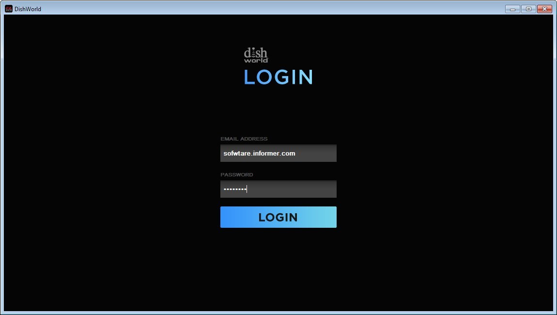 Login window