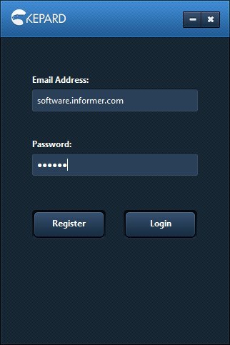 Login window