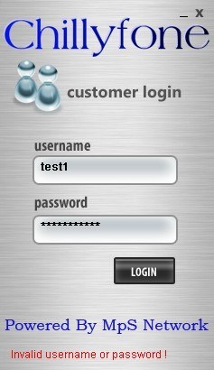 Login Window