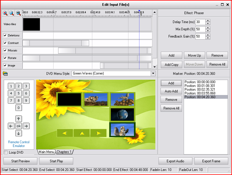edit input files