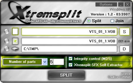 Splitting Settings