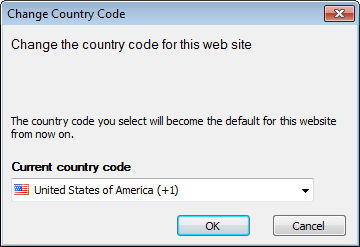 Country Code Changing