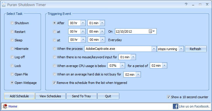 Shutdown Timer