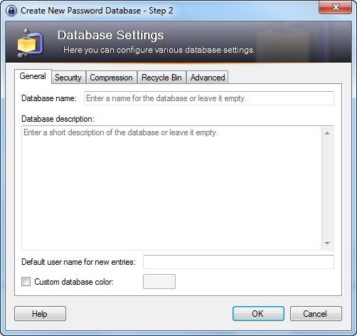 Database Settings