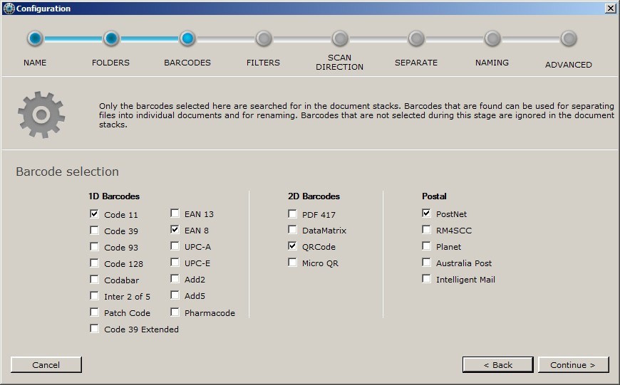 Configuration Window