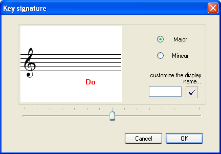 Customizing tonality names