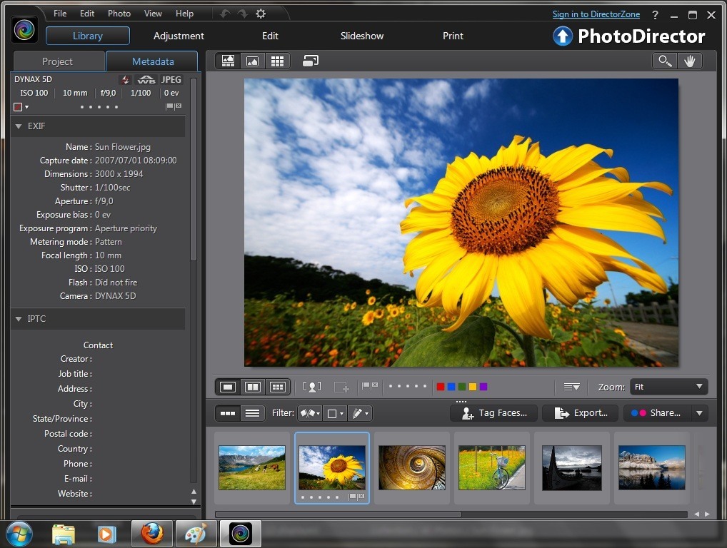 PhotoDirector Main Interface