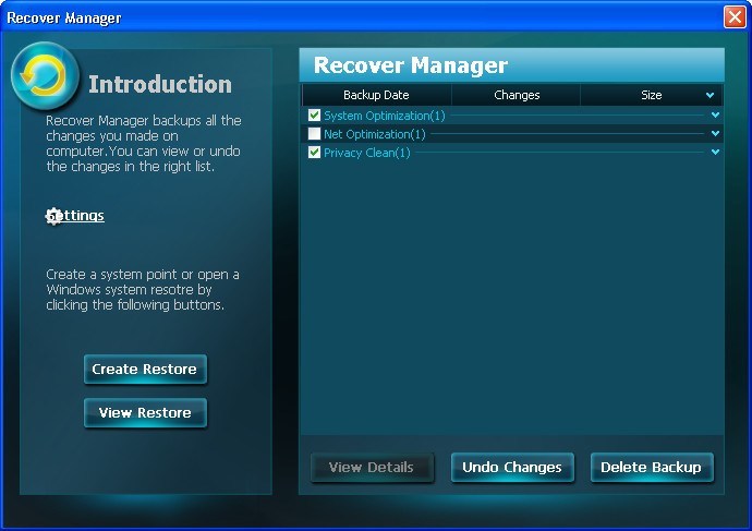 Recover Manager