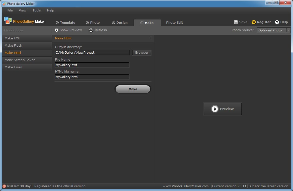 Choosing Output Format