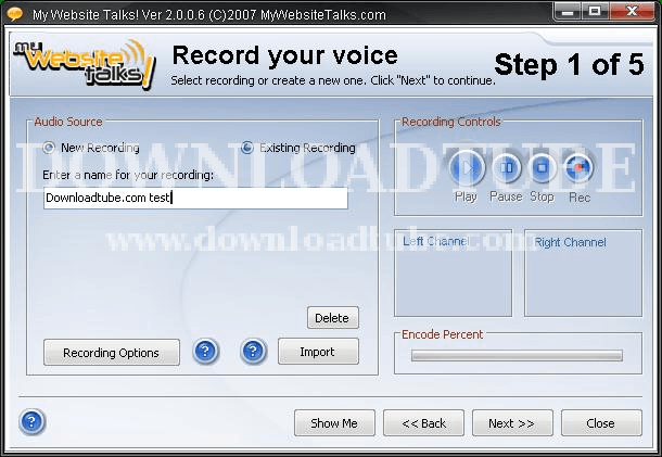 Record your voice 