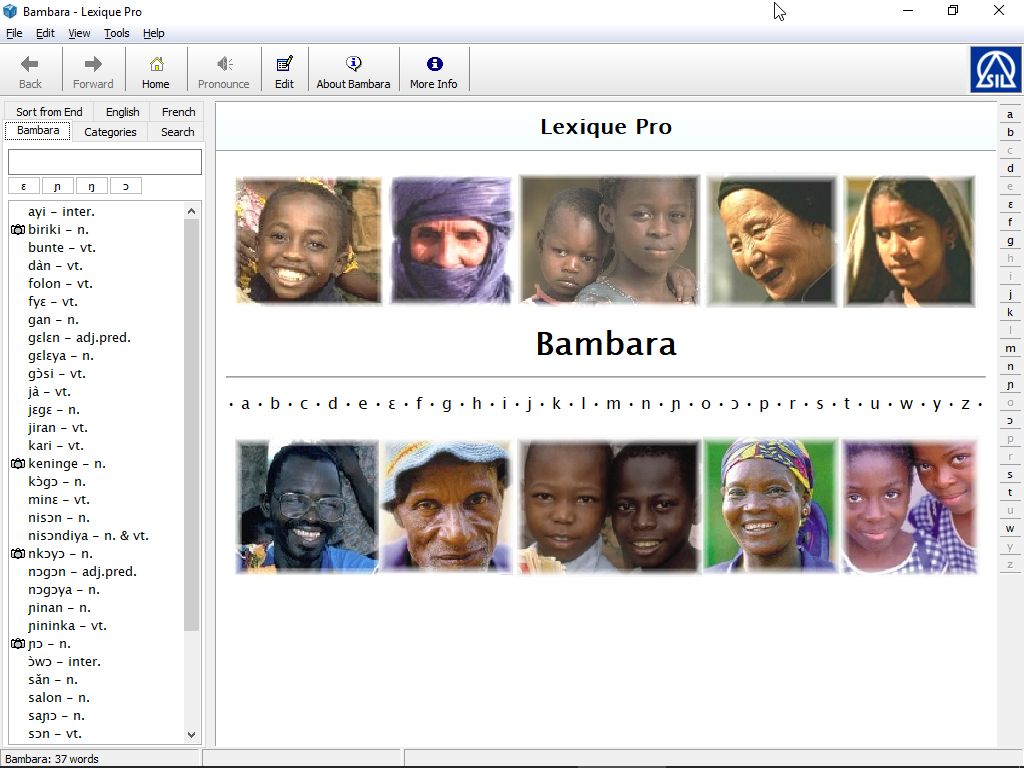 Bambara lexicon example