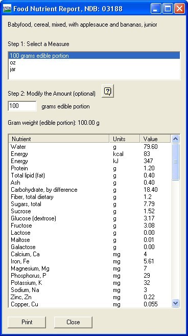 Results Window