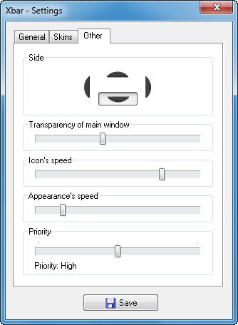 Settings Window