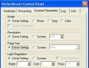 Control Panel - Scanner Parameters Settings