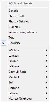 Resize Methods