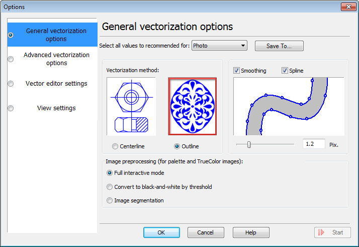 General Vectorization Options