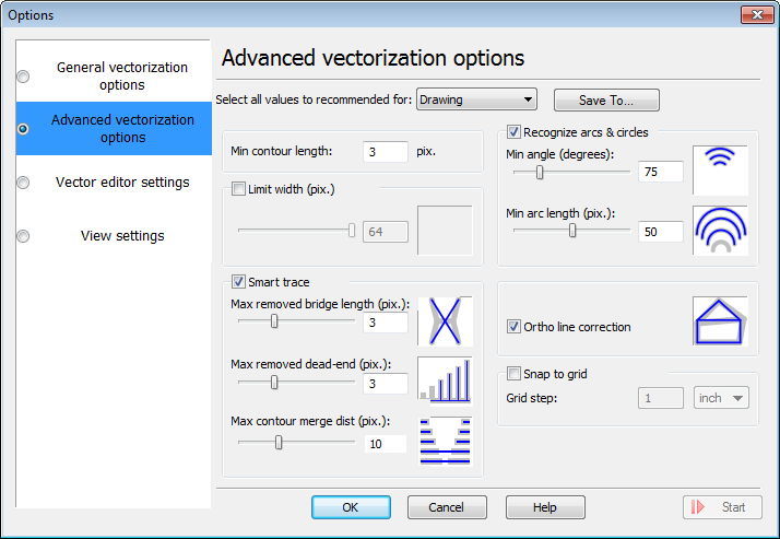 Advanced Vectorization Options