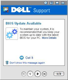 Dellsupport notifying about Bios Update