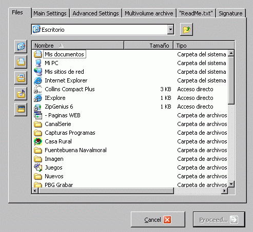 Files window