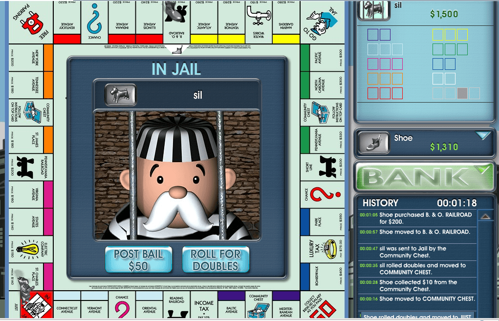 In jail