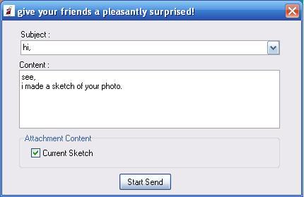 Email the sketch with your message
